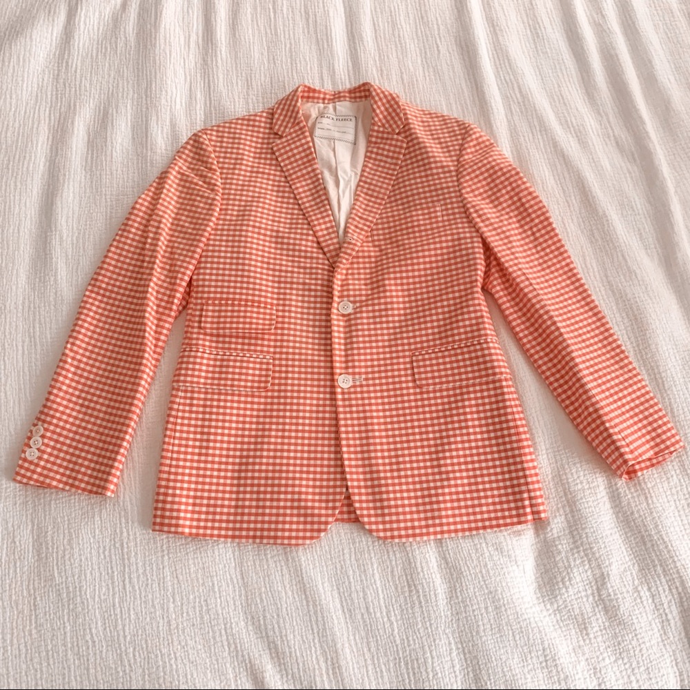 Brooks Brothers x Thom Browne BLACK FLEECE Checkered Notch Lapel Blazer
